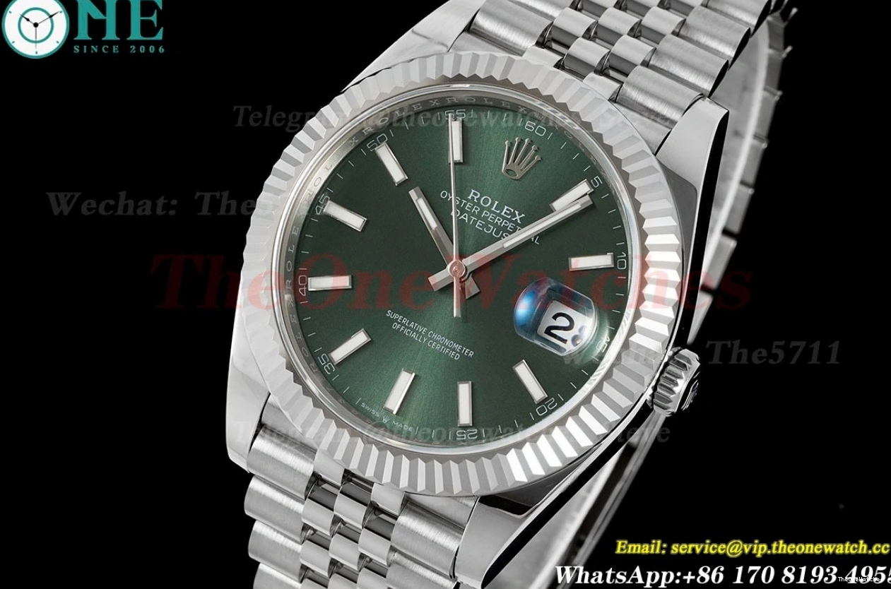 Stk SS EWEF SS Jub Datejust 41mm 126334 A3235 Green 0404